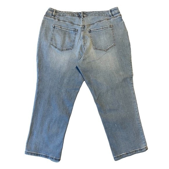 Lane Bryant Flex Magic Waistband High Rise Straight Leg Jeans Plus Size 18 - Picture 3 of 9